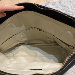 Bardot rose 黒レザー　トートバッグの画像