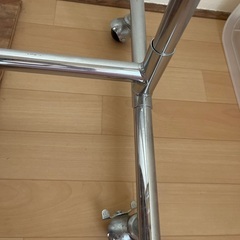 スチール製2段ハンガーラック　幅93cmの画像