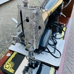 アンティーク　ミシン　KOSEL 木箱　ペダル　説明書付きの画像
