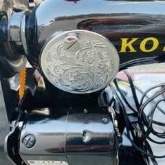 アンティーク　ミシン　KOSEL 木箱　ペダル　説明書付きの画像