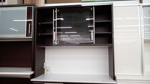 ★ジモティ割あり★ 入江木工所　 レンジボード ブラウン H200×D48×W117 クリーニング済み TJ4920