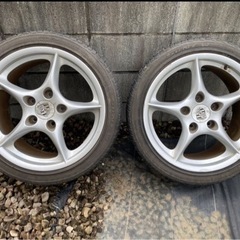 ☆ ボクスター 986 18インチ BBS PCD130 純正オプション 4本　7.5J ET50 / 9J ET52 内1本歪みありPORSCHE ポルシェ ☆の画像