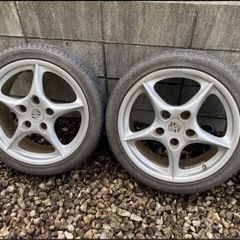 ☆ ボクスター 986 18インチ BBS PCD130 純正オプション 4本　7.5J ET50 / 9J ET52 内1本歪みありPORSCHE ポルシェ ☆の画像