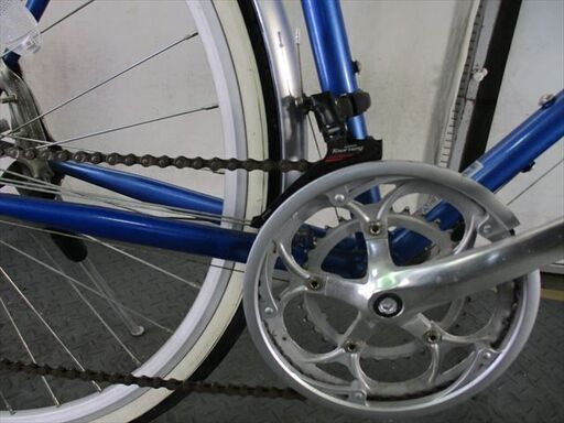 D407 ☆26800円☆整備済み スポーツ中古自転車 ブルー 700C 52cm