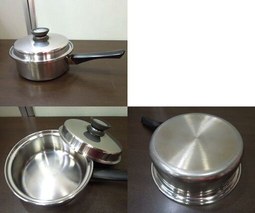 Amway Queen 片手鍋 ソースパン 3点セット MULTI-PLY 18/8 USA製 調理器具 アムウェイ クイーン 札幌市