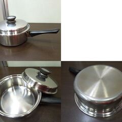 Amway Queen 片手鍋 ソースパン 3点セット MULTI-PLY 18/8 USA製 調理