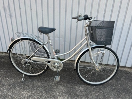 極美品 低走行 日本製 室内保管 ママチャリ 26インチ 6段変速 中古
