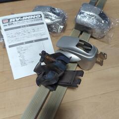 　カーメイト　RV　INNO ローダウンステーセット　ルーフキャリア　ＪＢ２３ジムニーに使用、ルーフレール車取付用　バー交換で他車にもＯＫ　の画像