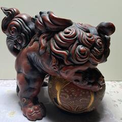 陶芸品　獅子　玉乗り獅子　古美術　骨董品の画像