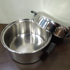 Amway Queen 6L シチューパンセット 両手鍋 蒸し器 MULTI-PLY 18/8 USA製 調理器具 アムウェイ クイーン 札幌市 新道東店の画像