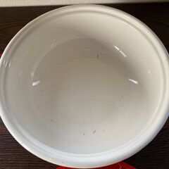 パール金属　ホーロー温度計付天ぷら鍋23cm　レッド　８００円の画像