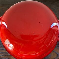 パール金属　ホーロー温度計付天ぷら鍋23cm　レッド　８００円の画像