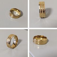 メンズゴールドリング（新品）19号の画像