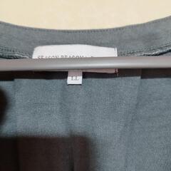 夏物シャツ　くすみブルー　LL　の画像