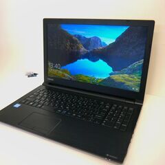 【お渡し済み】東芝 windows10 15.6型ノートPC 第7世代Corei3 + SSD【メンテナンス済み】（J029164）