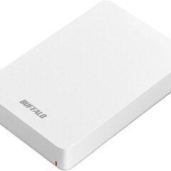 バッファロー BUFFALO USB3.1(Gen.1)対応 耐衝撃ポータブルHDD 5TB ホワイト HD-PGF5.0U3-GWHA