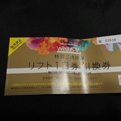 ホワイトピアたかすリフト券まとめての画像