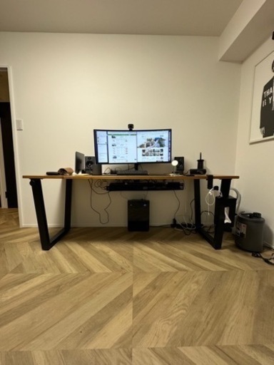 杉無垢材パソコンデスク（180センチ）