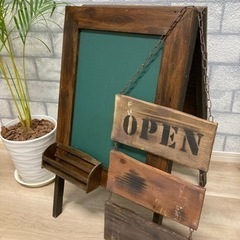 木製黒板Ａ型看板