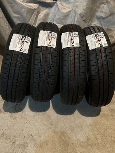 値下げ新品ブリヂストンNEWNO 155/65R14車のパーツ タイヤ、ホイール