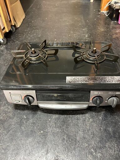 ☆中古￥8,800！Rinnai　2口ガスコンロ　家電　2020年製　RTE564BKR型　【BC160】
