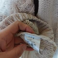 ざっくりニット　白　Мの画像