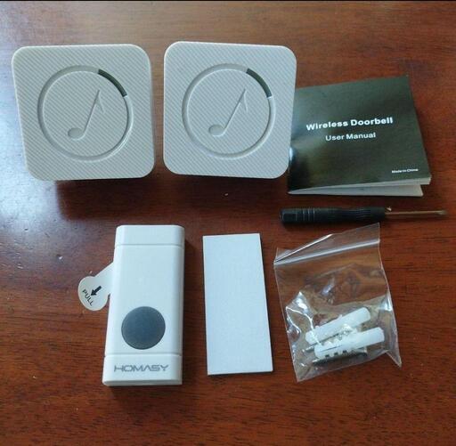 HOMASY ワイヤレスチャイム　ドアホン　受信機2個
