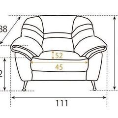 【定価59,800円】ソファ　バルセロナ（1人掛け）の画像
