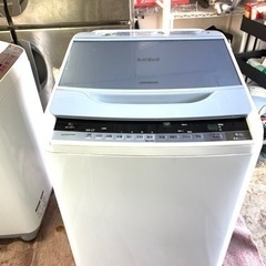 北九州市内配送無料　保証付き　日立 HITACHI BW-8WV A [ビートウォッシュ 全自動洗濯機 （8kg） ブルー]