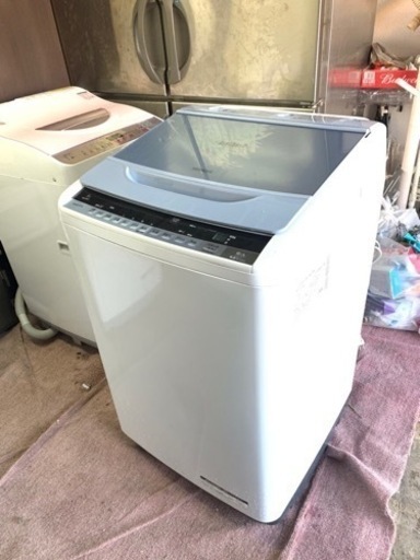 北九州市内保証無料　保証付き　日立 HITACHI BW-8WV A [ビートウォッシュ 全自動洗濯機 （8kg） ブルー]