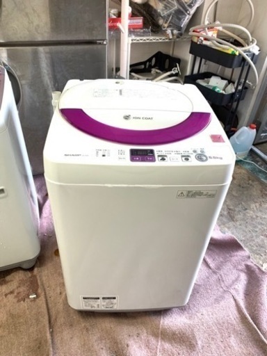 シャープ ５．５ｋｇ全自動洗濯機 ES-55E9 北九州市内配送無料　保証付き