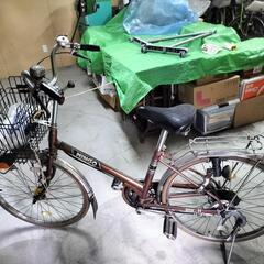 昭和レトロ旧式自転車の画像