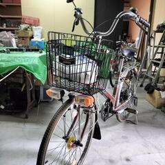 昭和レトロ旧式自転車の画像
