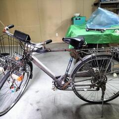 昭和レトロ旧式自転車 の画像