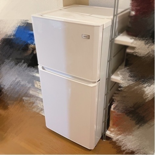 Haier 2ドア冷蔵庫 JR-N106H 2015年製 106L ※3/24 11:30引渡し