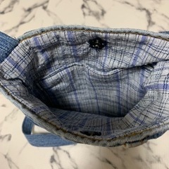 ハンドメイド　デニムリメイク　ショルダーバッグの画像