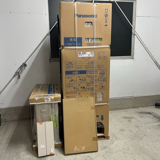 未使用 2022年 パナソニック エコキュート HE-J37KZ HE-PJ45K ヒートポンプ給湯機 370L 給湯専用 3～5人用