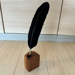 新品木のペン立て　木工作家ウォールナットオーク大川家具