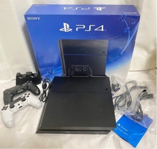 ps4 本体　1TB コントローラー　2台　充電スタンド　ラバーカバー付き　 ジェットブラック SONY PlayStation