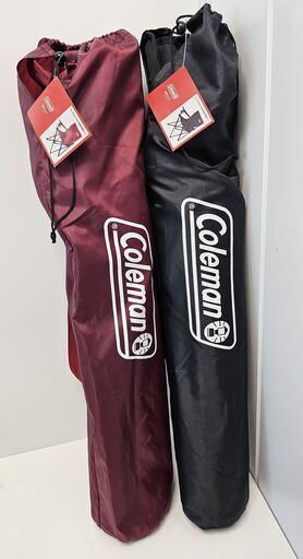 【未使用品・コールマン/Coleman】 アームチェア（ブラック/ワイン）２セット＜お届け無料＞