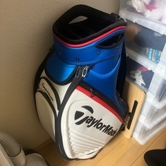 スポーツ ゴルフバッグ　青の画像