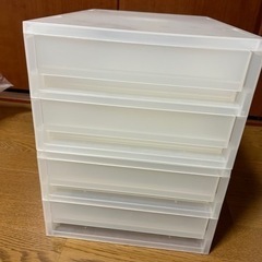 無印良品　ポリプロピレンケース　クリア　2点