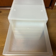 無印良品　ポリプロピレンケース　クリア　2点の画像