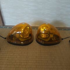 マグネット LED パトライト 橙色回転灯 DC12V/24V兼用 1個の画像