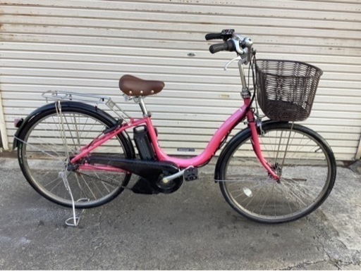 367  ヤマハ新機種電動アシスト自転車pas natura26インチピンクアルミボディー