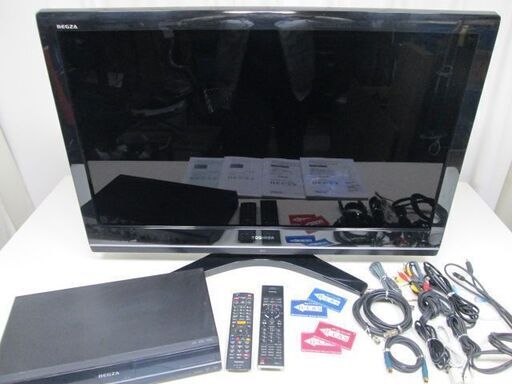テレビ　37インチ　+　HDD \u0026 DVD レコーダー