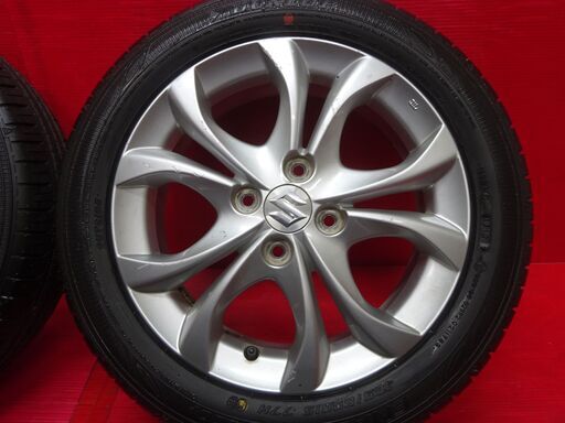 ★イボ付き★ スズキ ソリオ純正15インチホイール 4本 4.5J +45 4H 100 DUNLOP ENASAVE EC300+ 165/60R15 ハスラー フレアクロスオーバー