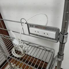 あげます　スチールラック　レンジ台　キャスター付きの画像
