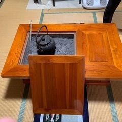 箱火鉢 テーブル