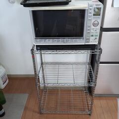 電子レンジ　スチールラック